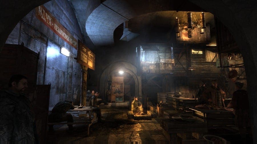 Такая обстановка на ВДНХ в игре. Скриншот из "Metro 2033", 4A Games, THQ