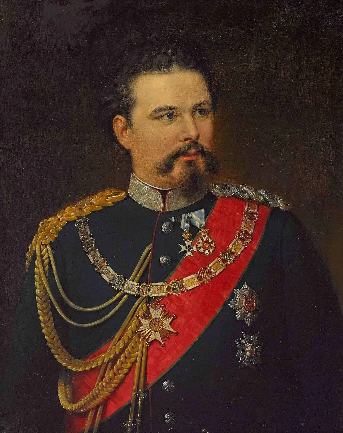 Король Людвиг II Баварский. Рудольф Виммер, 1883, масло, холст. Источник фото: www.neumeister.com
