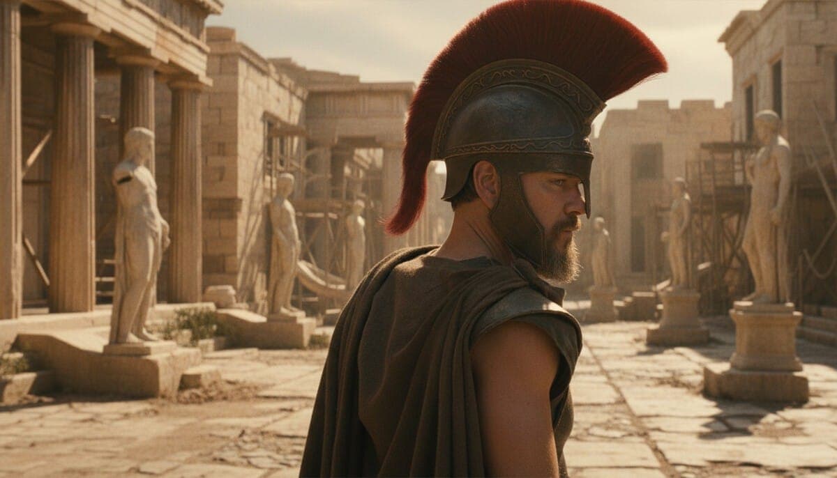 После взятия Трои. Кадр из фильма "Одиссея", 2026, Universal Pictures, Syncopy