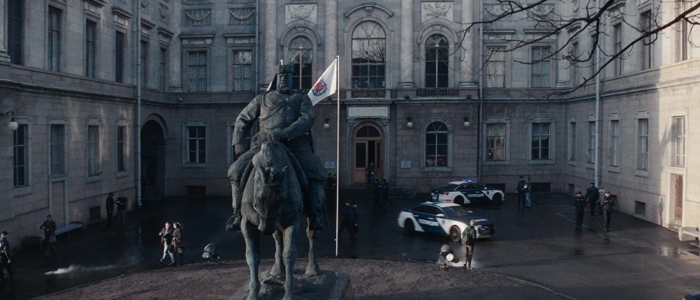 Участок Грома. Кадр из фильма "Майор Гром. Чумной доктор", 2021, Bubble Studios КиноПоиск HD