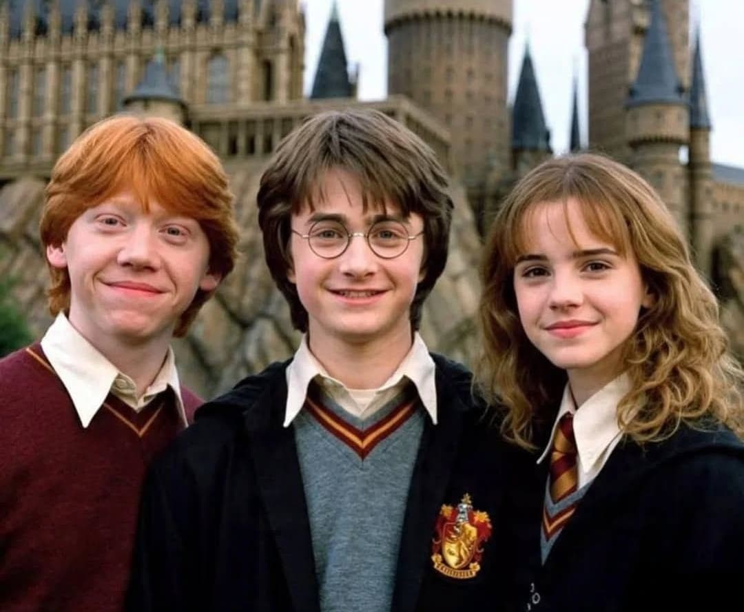 Кадр со съемок "Гарри Поттер и философский камень", 2001 г., Warner Bros. Pictures