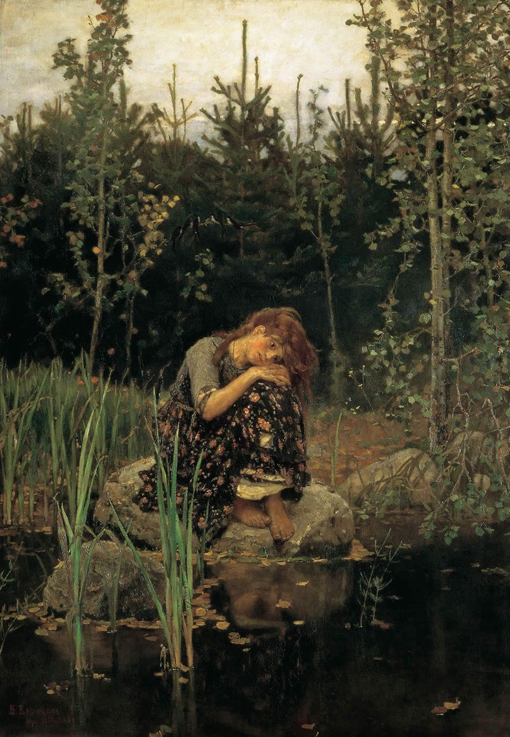 Картина «Аленушка» Васнецова. Написана в 1881 году.