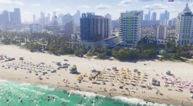 Кадр из трейлера к игре GTA VI. 2023-2026, Rockstar Studios