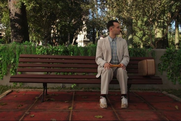Кадр из фильма "Форест Гамп", 1994, The Tisch Company, Paramount Pictures
