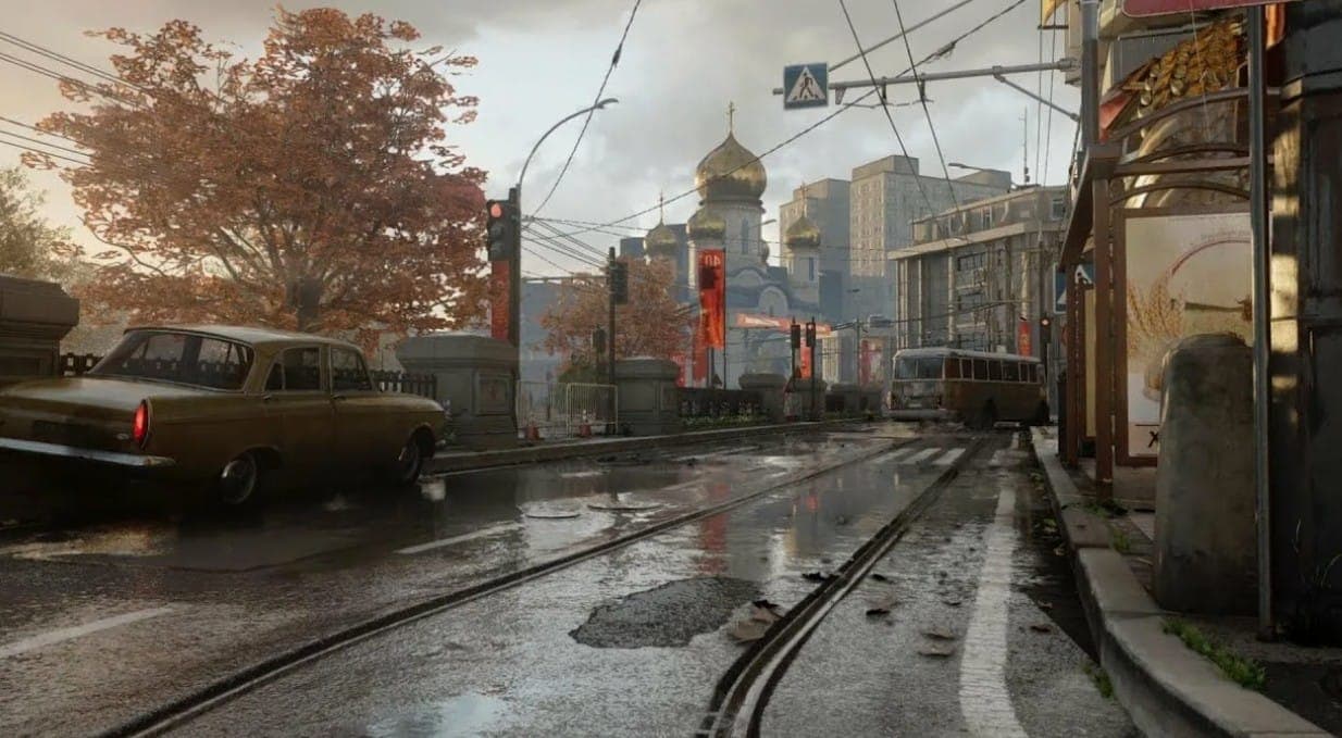 На улицах Москвы 1981 года в "Call of Duty". Скриншот "Black Ops Cold War", Activision, 2020