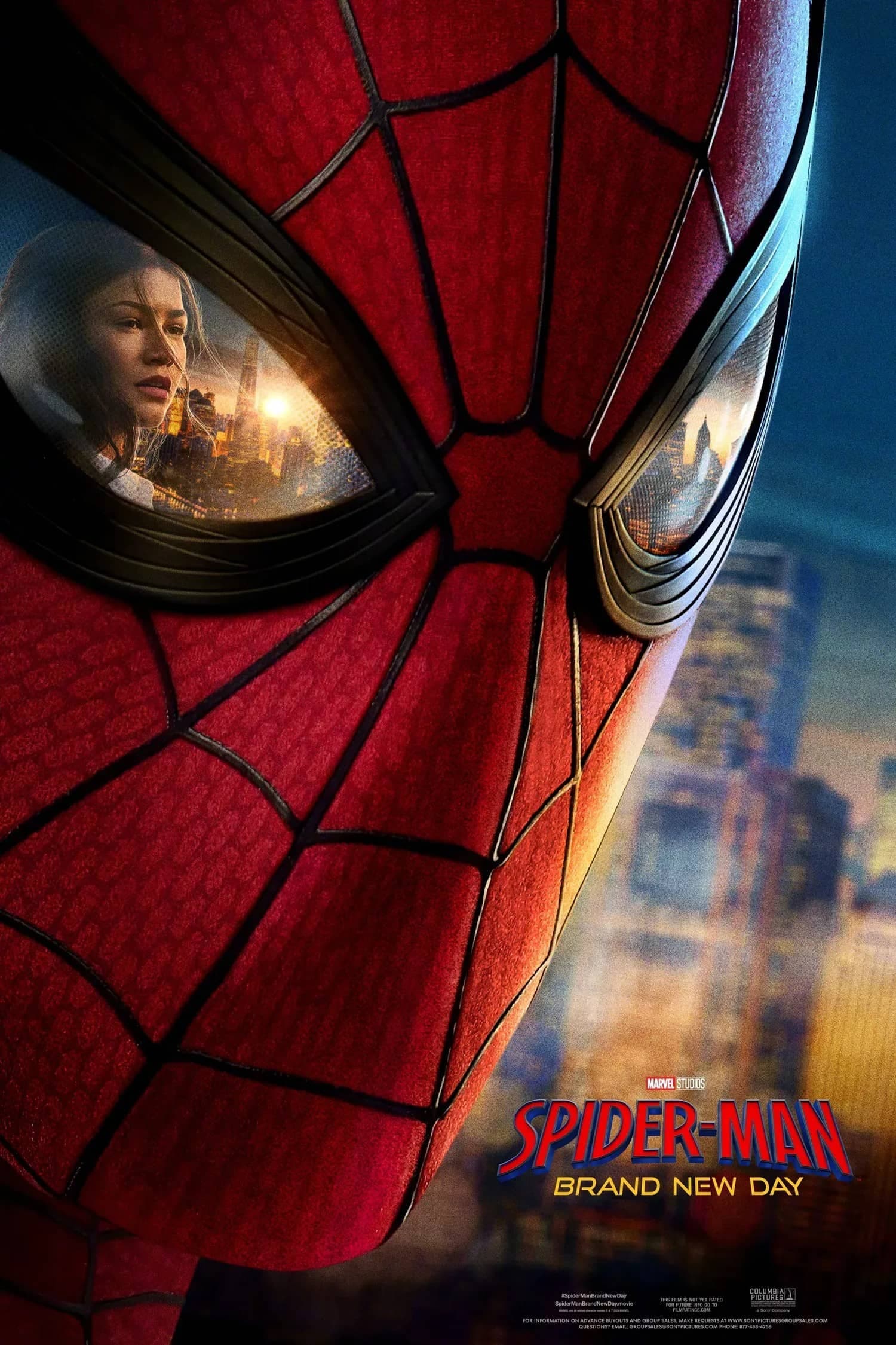 Официальный постер к фильму "Человек-паук: Новый день", 2026, Columbia Pictures, Marvel Studios, Pascal Pictures
