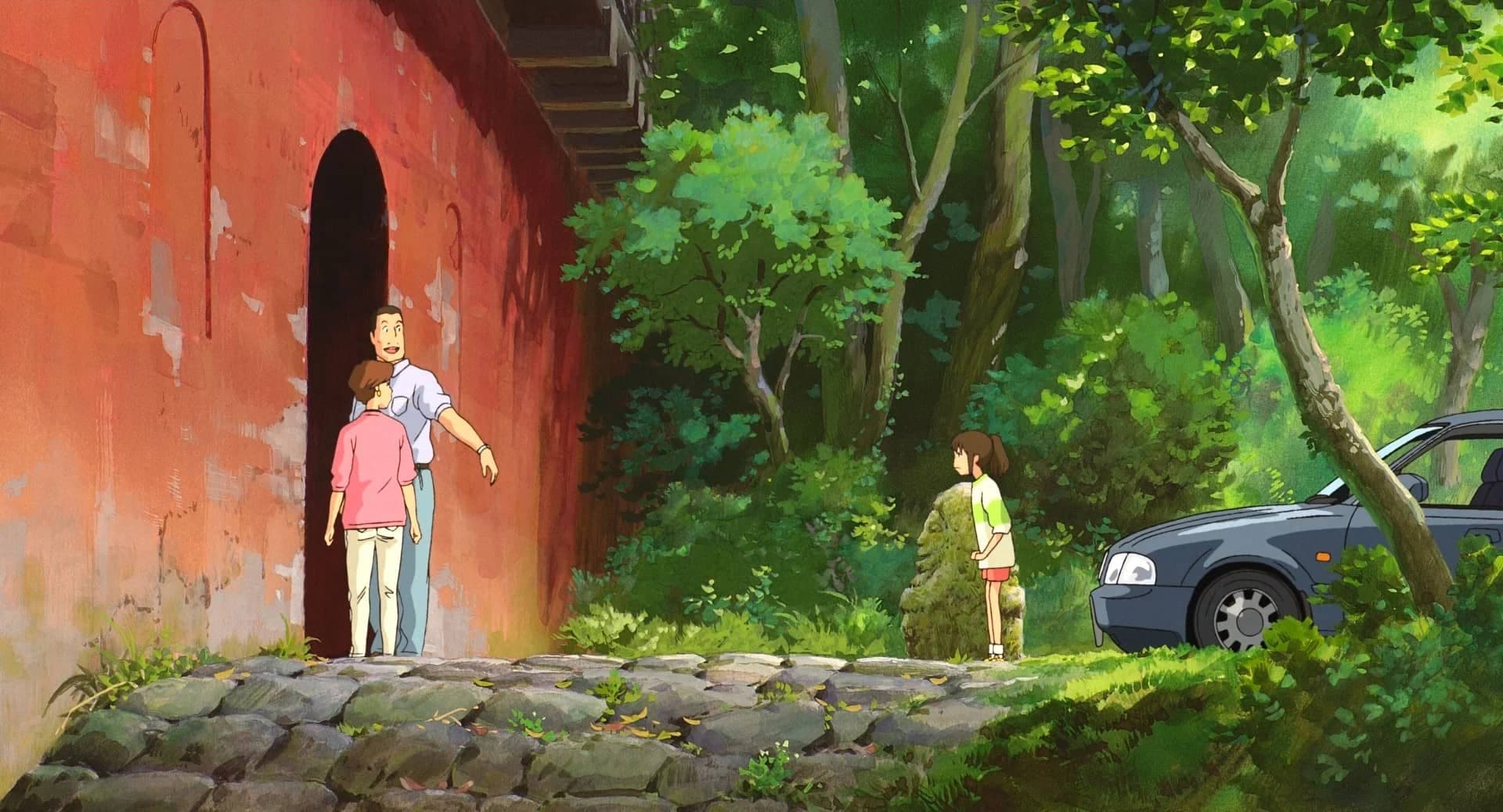 Кадр из аниме "Унесенные призраками", 2001, Studio Ghibli, Хаяо Миядзакианиме "Унесенные призраками", 2001, Studio Ghibli, Хаяо Миядзаки