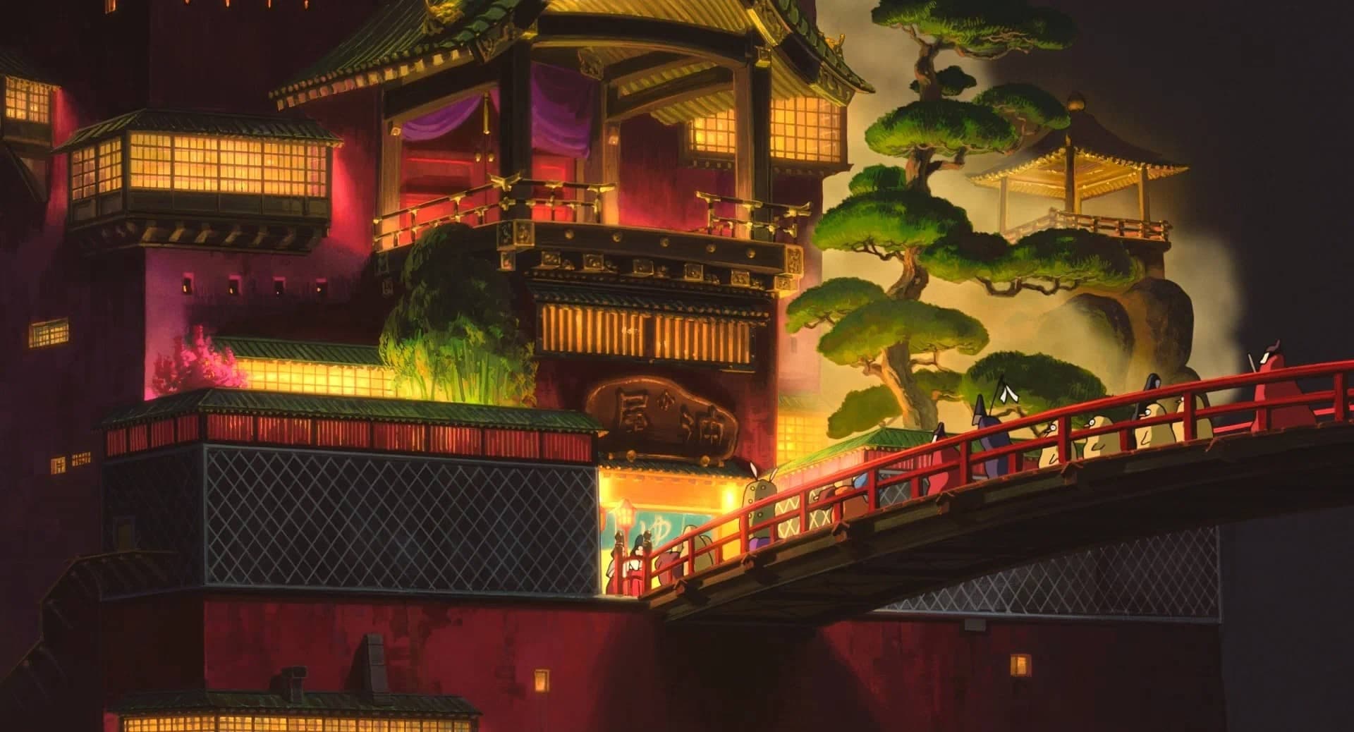 Кадр из аниме "Унесенные призраками", 2001, Studio Ghibli, Хаяо Миядзаки