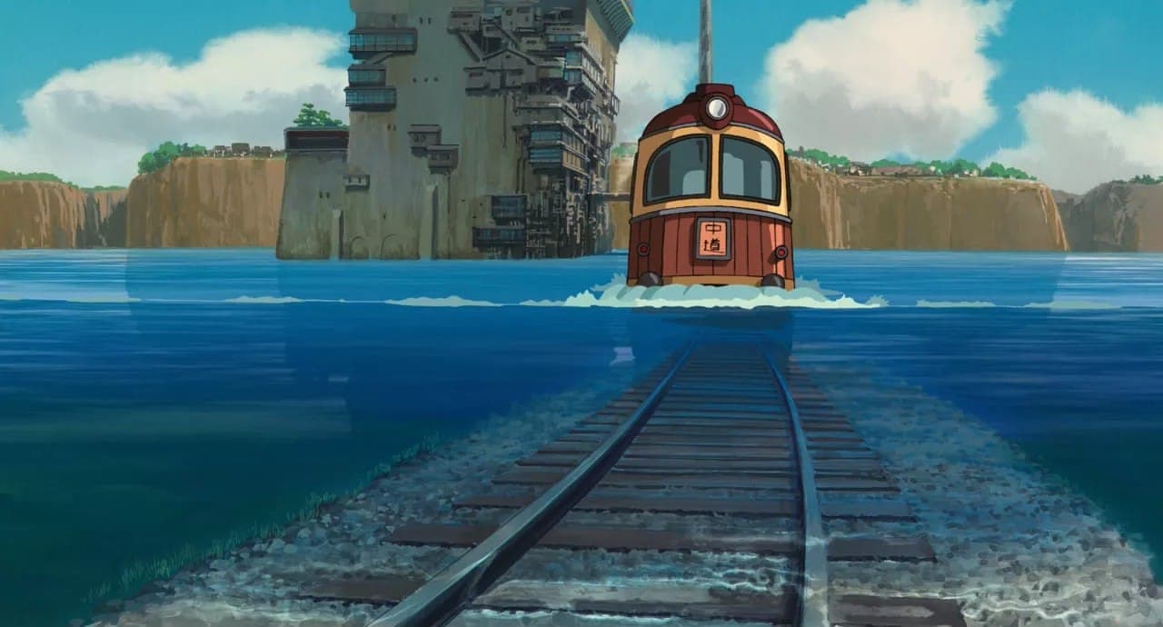 Кадр из аниме "Унесенные призраками", 2001, Studio Ghibli, Хаяо Миядзаки