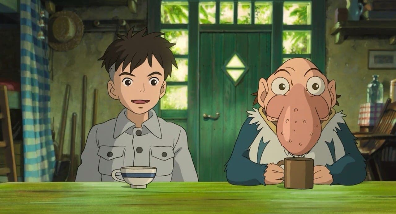 Кадр из аниме  "Мальчик и птица", 2023, Studio Ghibli
