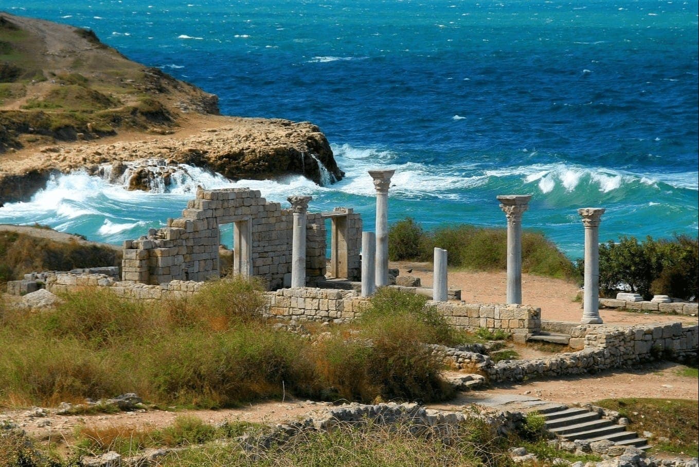 Херсонес Таврический в реальности. Фото: Яндекс.Карты