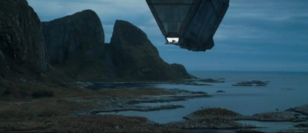 Поехали! Последний корабль Атрейдесов покидает Каладан. Кадр из фильма "Дюна", Legendary Pictures, 2021 