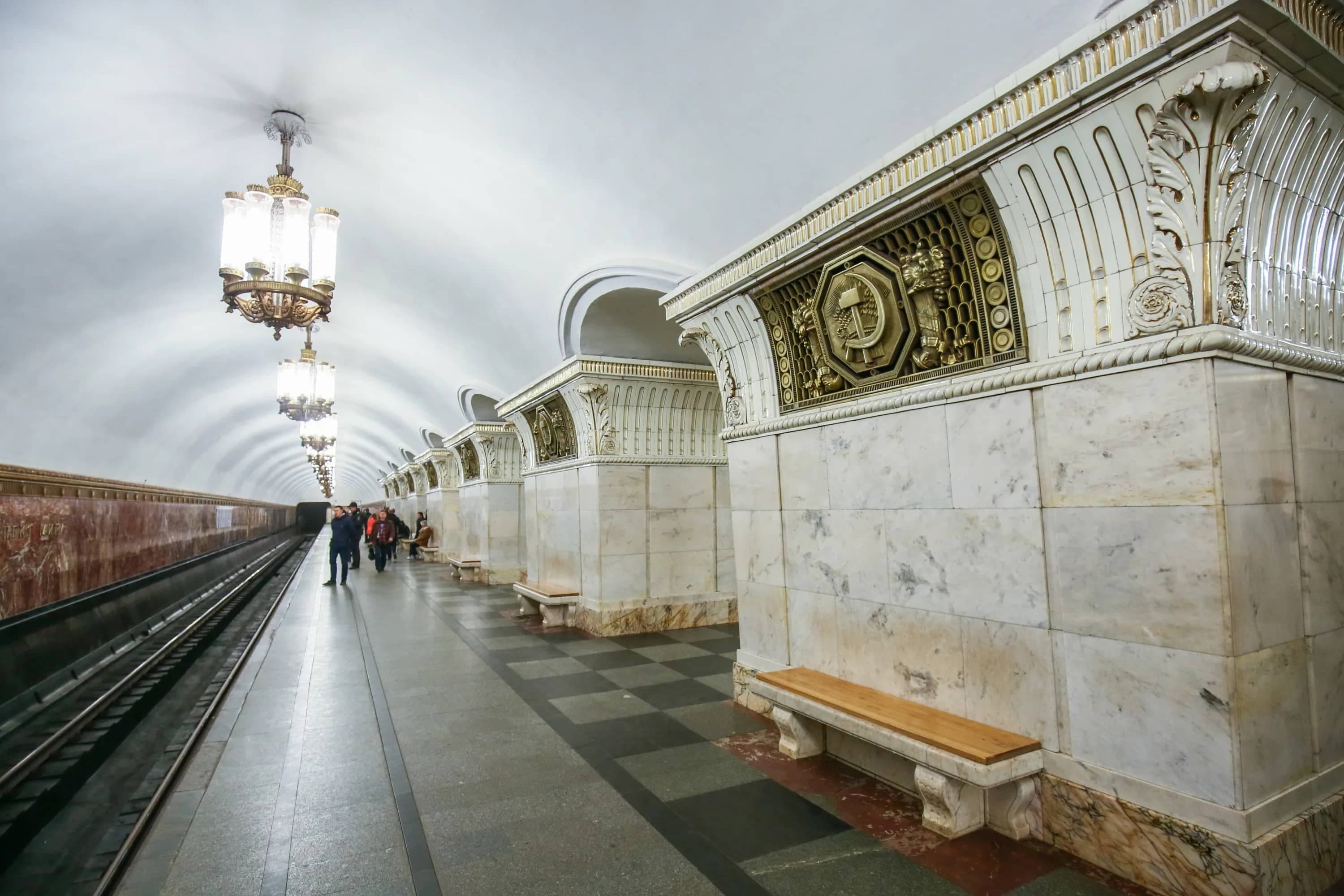 Внутри станции Проспект Мира. Фото: um.mos.ru
