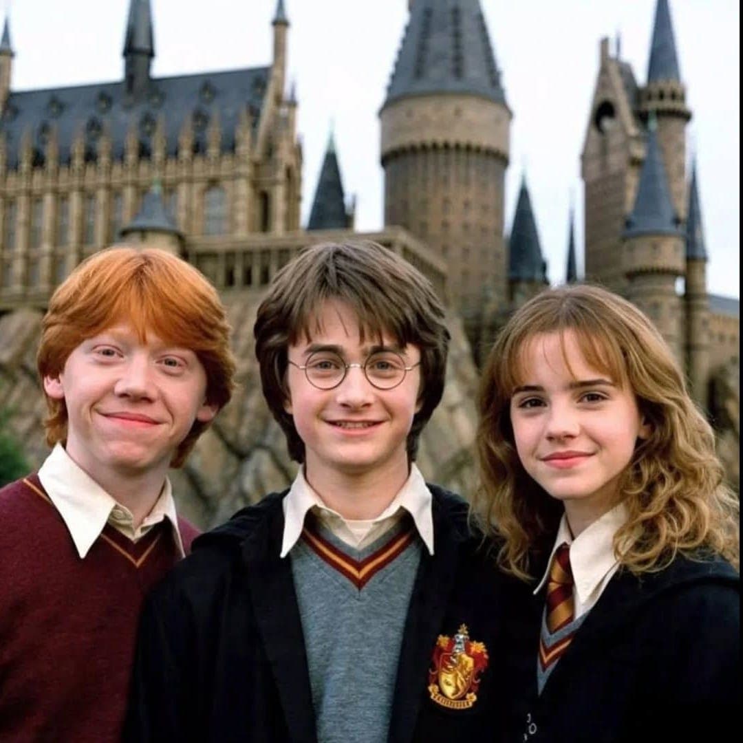 Кадр со съемок "Гарри Поттер и философский камень", 2001 г., Warner Bros. Pictures