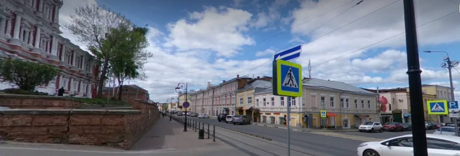 Перекресток Рождественской и Городецкого переулка. Фото: Яндекс Панорамы