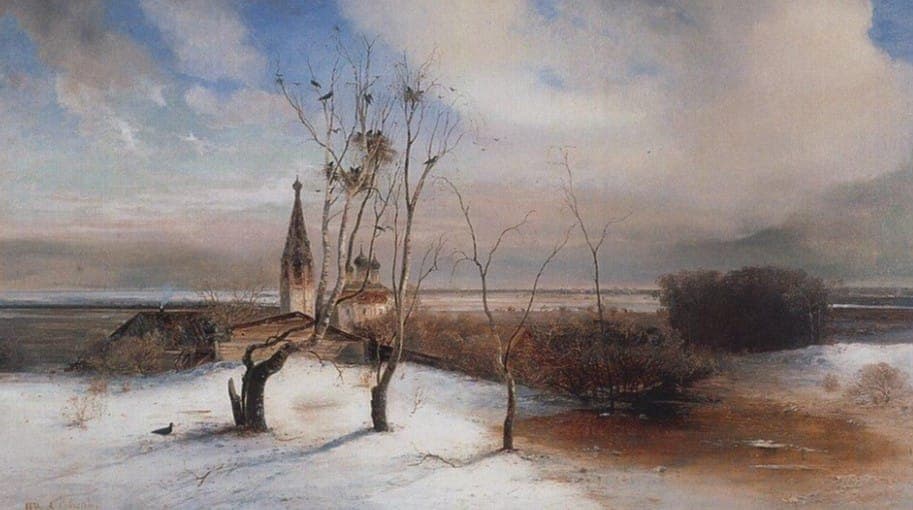 Одна из версий картины -  Саврасов написал ее в 1872 году для частной коллекции. Источник фото: http://gallerix.ru/album/Savrasov/pic/glrx-552911376