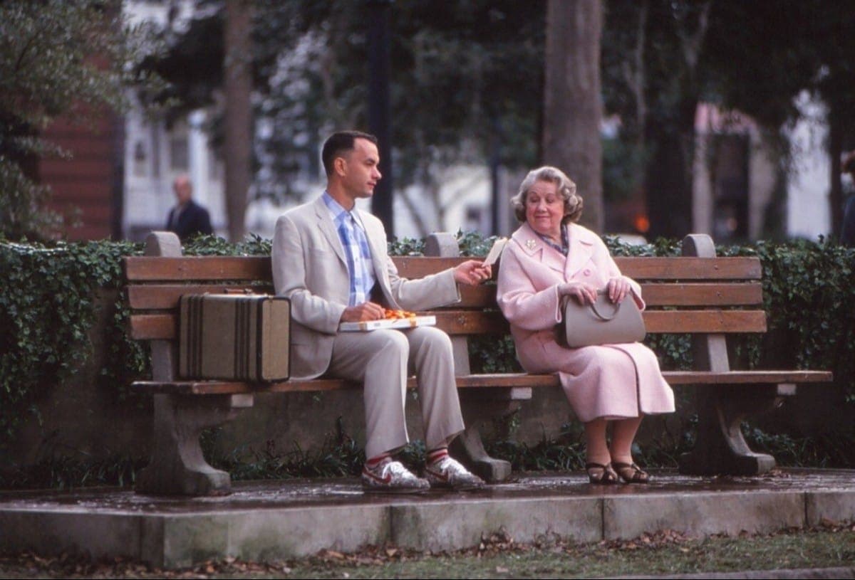 Кадр из фильма "Форест Гамп", 1994, The Tisch Company, Paramount Pictures